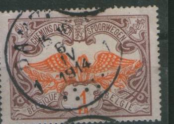 Zn.  Belgia Opłaty Mi 39 kas 1902