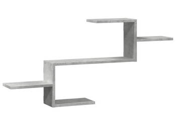 Półka wisząca szarość betonu 104x15x49 cm WM-853203