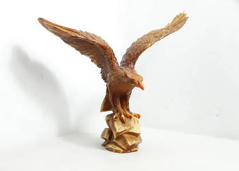 Monumentalna figura orła retro potężna rzeźba vintage 2.5 kg