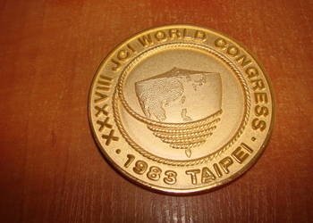 JCI 1983 Taipei pamiątkowy medal