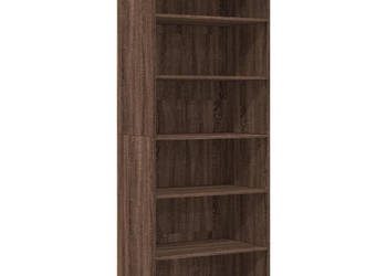 Witryna brązowy dąb 70x41x185 cm materiał drewnopochodny WM-3281693