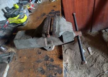 Stare polskie imadło – solidne, 19 kg | PRL