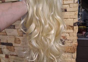Peruka blond kręcone włosy długie Nowa