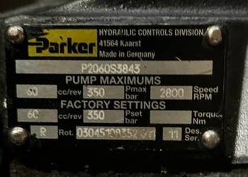 Parker P2060S3843 Pompa hydrauliczna