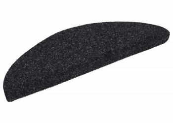 Samoprzylepne nakładki na schody 15 szt. 56x17x3 cm czarne WM-132692