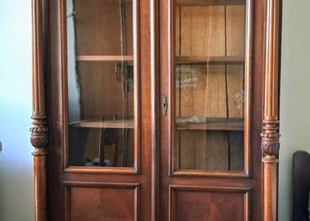 biblioteka witryna secesja oryginał piękny egzemplarz