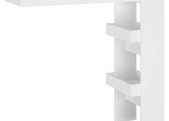 Stolik barowy biały 102x45x1035 cm materiał drewnopochodny WM-811781