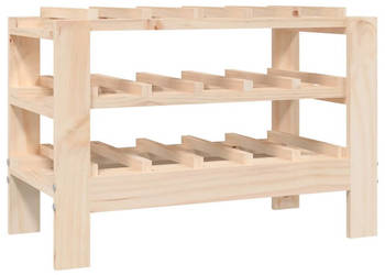 Stojak na wino 615x30x42 cm lite drewno sosnowe WM-822561