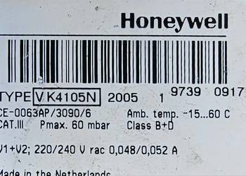 Zawór gazowy Honeywell VK4105N
