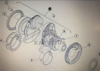 CLAAS Celtis - wał korbowy Ceres 355-325X Ares 566-546 Ergos 466-436 John …