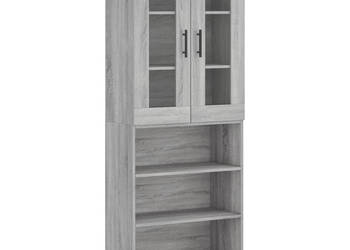 Witrynka szary dąb sonoma 695x34x180cm materiał drewnopochodny WM-3198751