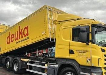 . Scania wywrotka z wydmuchem do sruty do paszy