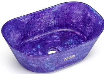 Umywalka 50 cm LIBRA BASIC FANTASIA fioletowo-niebieski