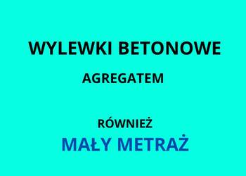 Wylewki maszynowe agregatem  mixokret betonowe Warszawa