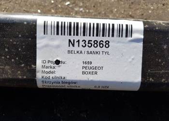 BELKA / SANKI TYŁ 01374249080 PEUGEOT BOXER III BELKA / SANKI TYŁ 01374249080 PEUGEOT BOXER III