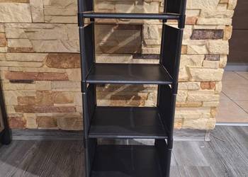 Szafka na buty składana jednorzędowa czarna Nowa