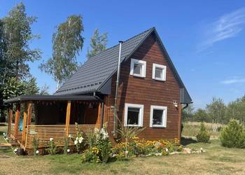 Domek nowy nad jeziorem Glinki Białe Okuninka 12 osób