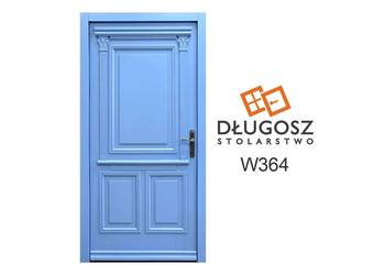 Drzwi DŁUGOSZ zewnętrzne RAL5024 niebieski pastel czyste powietrze GOTOWE