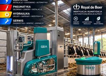 Serwis  roboty udojowe schładzalniki mleka GEA FutureCow Westfalia