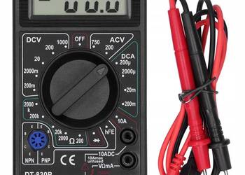 Mini Multimetr Cyfrowy DT-830B – AC/DC, 0-1000V, 0-10A | LCD