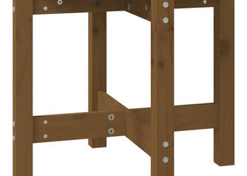 Stolik kawowy miodowy brąz Ø 525x45 cm lite drewno sosnowe WM-822310