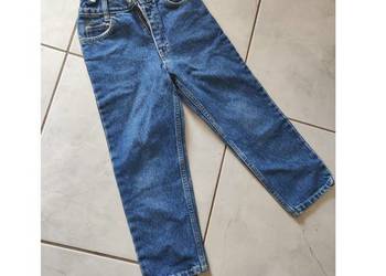 spodnie jeansy z wysokim stanem dziecięce dżinsy skiny slim fit