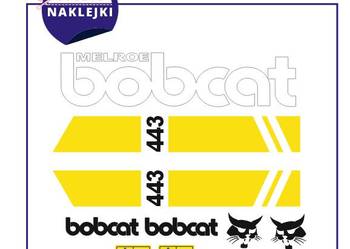 Naklejki Bobcat 443 Miniładowarka ładowarka Zestaw Nalepki