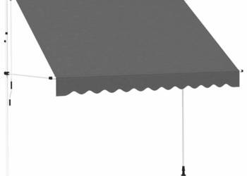 vidaXL Markiza zwijana ręcznie, 300 cm, antracytowa(SKU:143690)