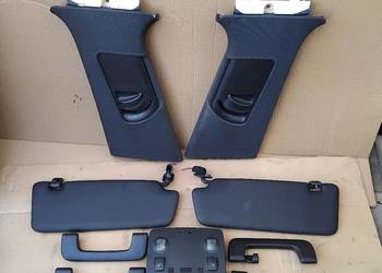 Daszki słupki rączki lampka Audi A4 B6 B7 Sline czarne