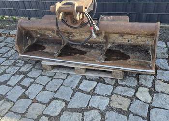 Łyżka skarpowa skarpówka obrotowa uchylna 200cm, szybkozłącze MS 10