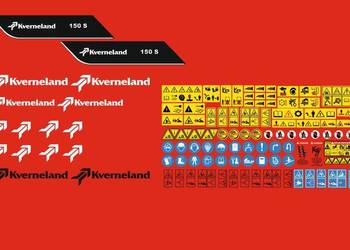 Naklejki Kverneland 150 s i inne modele super mocne zamiennki