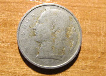 Moneta 5 FR Belgia 1950