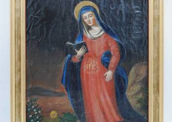 Obraz "Madonna w oczekiwaniu" olej XIX w