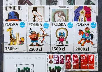 K Znaczki polskie rok 1992 - IV kwartał kasowany
