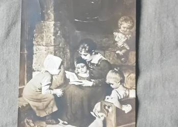 Pocztówka: Kaulbach - Ciekawa powiastka. 1913 r.