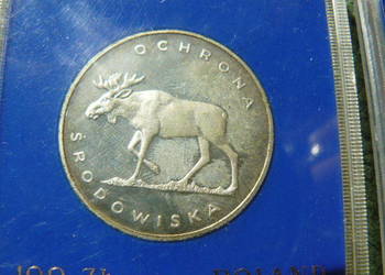 Ochrona srodowiska srebrna moneta 100 zl w etui