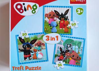 Puzzle 3w1 Bing zabawy z przyjaciółmi Trefl