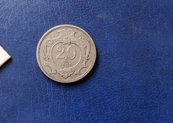 Stare monety 20 halerzy 1894 Austria