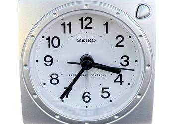 Ładny zegar budzik space age Seiko, Made in Japan, lata 80.