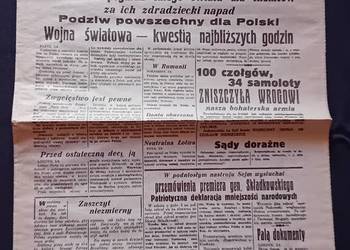 Czas - 7 wieczór. Sobota, 2 września 1939 r. Nr 243. REPRINT.
