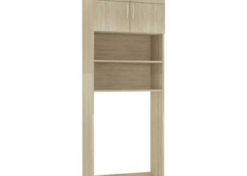 Szafka na pralkę dąb sonoma 64x255x190 cm WM-800030