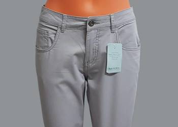 Damskie szare bawełniane spodnie rurki Blue Motion 40/L NOWE