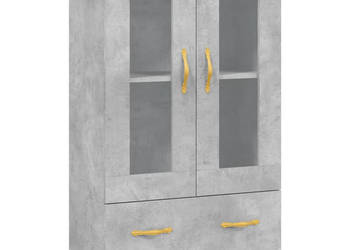 Wysoka szafka szarość betonu 695x31x115 cm WM-828280