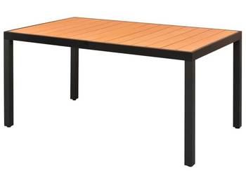 vidaXL Stół ogrodowy, brązowy, 150x90x74 cm(SKU:42794)