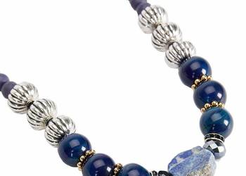 Parfois - Blue Ink Necklace - Women naszyjnik korale kamień Parfois - Blue Ink Necklace - Women naszyjnik korale kamień