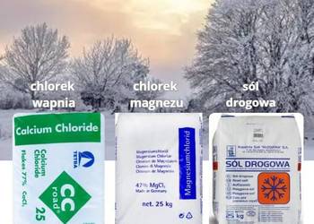 AKCJA ZIMA sól drogowa, chlorek wapnia, chlorek magnezu do posypywania