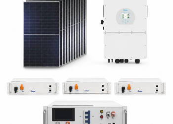 Zestaw fotowoltaiczny hybrydowy 12 kWp - falownik DEYE SG01HP3 1