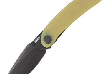 Nóż składany Kubey Momentum Yellow G10, Dark Stonewashed AUS-10 by Sherif…