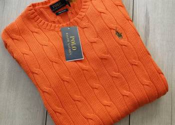 pomarańczowy sweter bawełniany