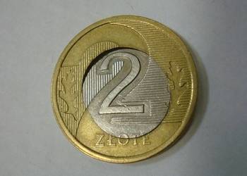Moneta 2 zł destrukt